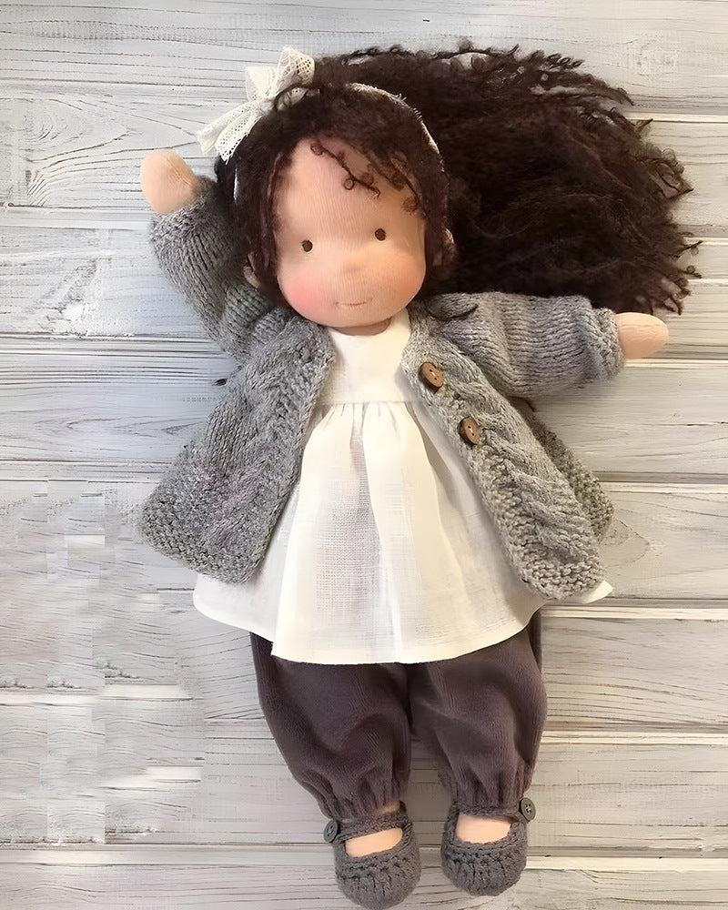 Handmade Waldorf Doll – Creative, Imaginative Play with Premium Mohair or Curly Hair