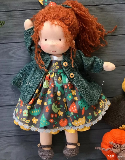 Handmade Waldorf Doll – Creative, Imaginative Play with Premium Mohair or Curly Hair