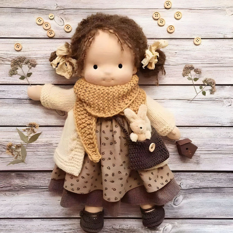 Handmade Waldorf Doll – Creative, Imaginative Play with Premium Mohair or Curly Hair