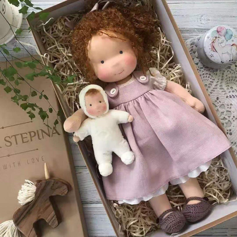 Handmade Waldorf Doll – Creative, Imaginative Play with Premium Mohair or Curly Hair