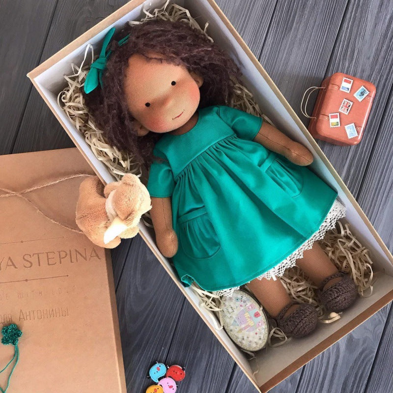 Handmade Waldorf Doll – Creative, Imaginative Play with Premium Mohair or Curly Hair
