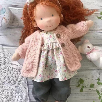 Handmade Waldorf Doll – Creative, Imaginative Play with Premium Mohair or Curly Hair