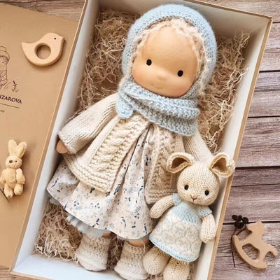 Handmade Waldorf Doll – Creative, Imaginative Play with Premium Mohair or Curly Hair