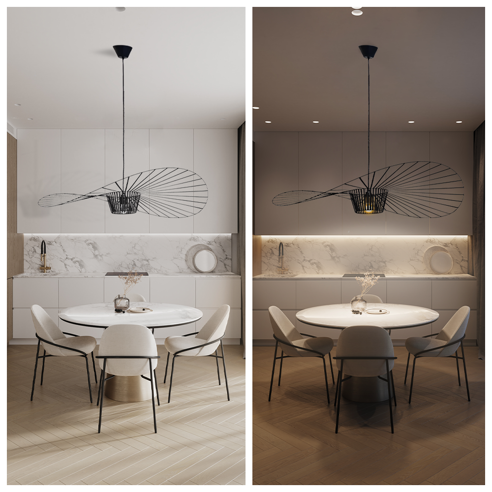 Rosland Vertigo Pendant Light – Elegant Hat-Inspired Design for a Sophisticated Interior
