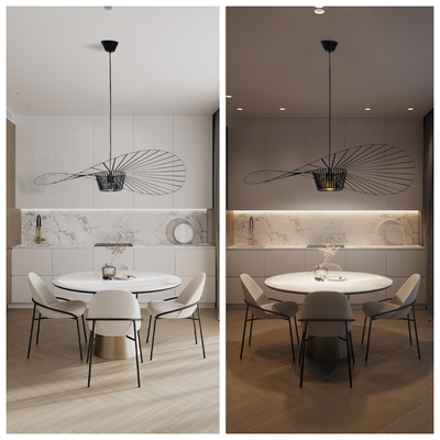 Rosland Vertigo Pendant Light – Elegant Hat-Inspired Design for a Sophisticated Interior